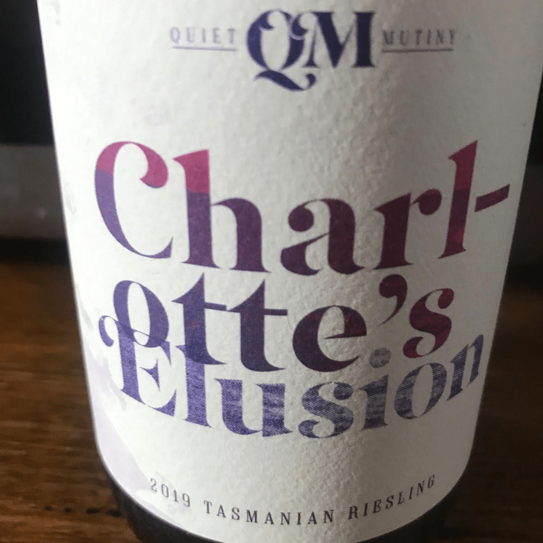 Review: Charlotte's Elusion 2019 Riesling - Quiet Mutiny - Tasmanian Wine